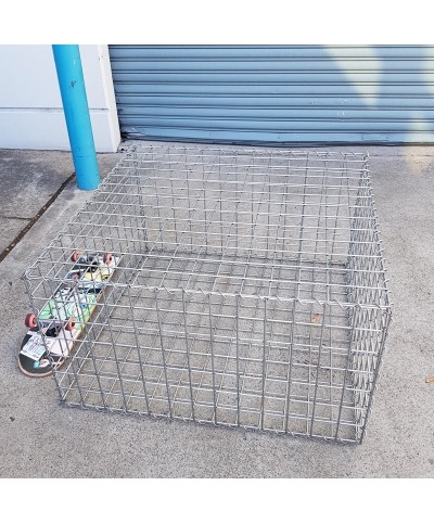 GABION 5mm, 978MM L X 978MM W X 528MM H, 75X75MM, AL-TEN