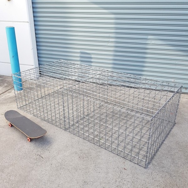 GABION 5mm, 2028MM L X 978MM W X 528MM H, 75X75MM, AL-TEN