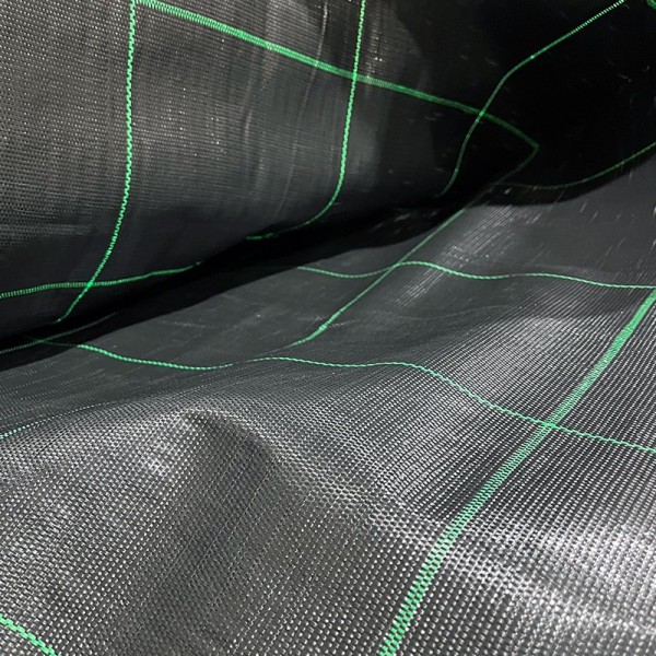 Folded weed mat